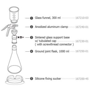 Picture of Filtration Equipment Vacuum Flask, 1Litre ground glass 167250-01