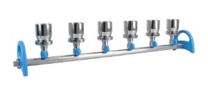 Picture of 180601-02  MultiVac 601-MB, 6-Places StainlessSteel Manifold with 100ml S.S. filter funnel