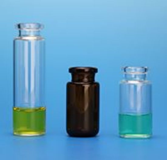 Picture of 20mL Clear Headspace Vial, 23x75mm (for CTC PAL, Perkin Elmer), Beveled Bottom, 20mm Flat Top Crimp 32020AX-2375