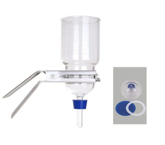 Picture of 1000ml Glass Filter Holder Metal coating PTFE support for VF15 167120-37
