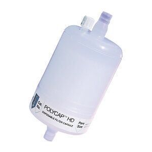 Picture of HEPA-CAP 36, inlet 1/4 to 3/8" stepped barb, outlet 1/4 to 3/8" stepped barb 6702-3600