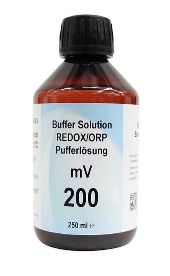 Picture of XS Redox/ORP 1x250 ml ,200 mV ± 5mV / 25°C with N.I.S.T certificate (dark bottle) 51100303