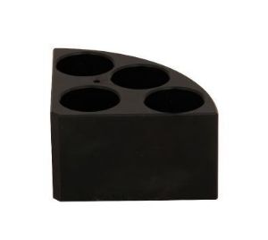 Picture of Black quarter pie 4 holes 40ml Ø 28 mm 22002623