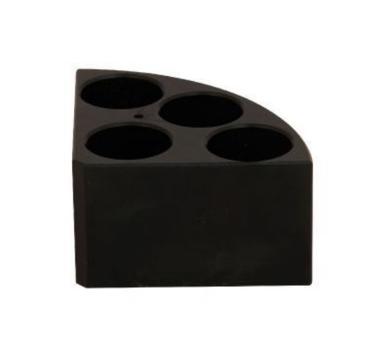 Picture of Black quarter pie 4 holes 40ml Ø 28 mm 22002623