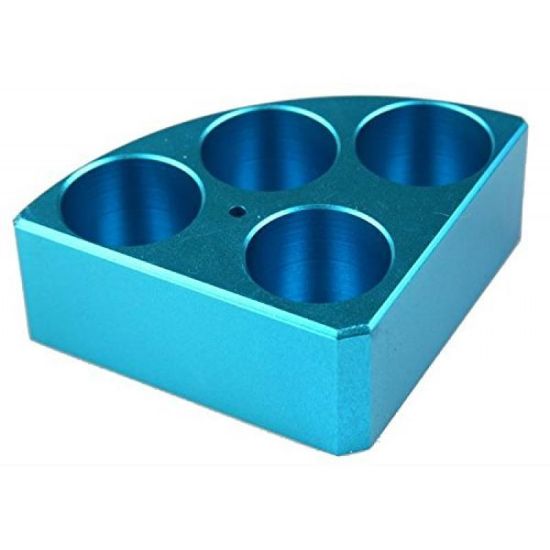 Picture of Blue quarter pie 4 holes 30ml Ø 28 mm 22002613