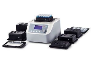 Picture of Accessories of Thermo Mix(Quick change,magnetic mounting),Black, Heating block, used for 96/384 microplate 18900423