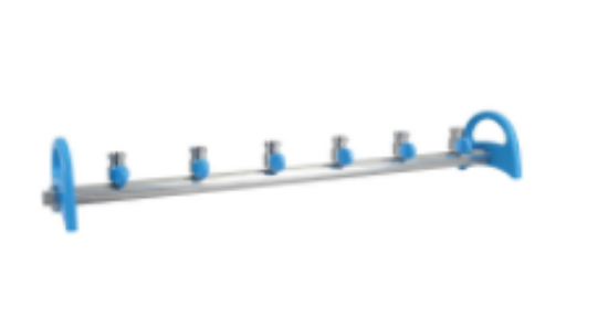 Picture of MultiVac 600,  6 places stainless steel Manifold without funnel adaptor, 180600-00